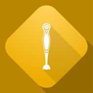 Vector icon of Blender with a long shadow N2