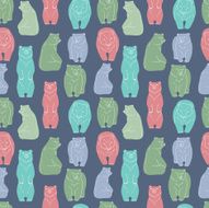 Bears seamless pattern N2