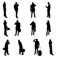Silhouettes of businesspeople N11
