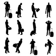 Silhouettes of businesspeople N14