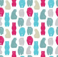 Bears seamless pattern N3