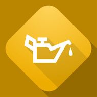 Vector icon of Oiler with a long shadow