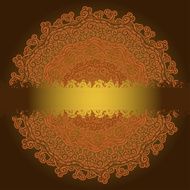 Doily round lace pattern N2