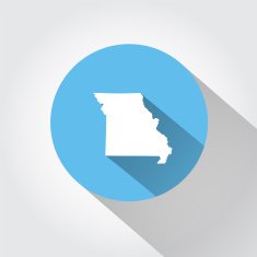 Map state of Missouri