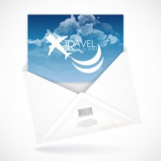 Postal Envelopes With Greeting Card N12