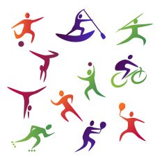 Collection Of Outdoor Sports Icons