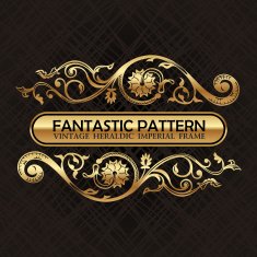 Vintage floral decor ornament pattern