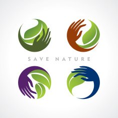 vector collection of ecological symbols and signs