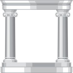 Ionic realistic antique greek temple with columns N3