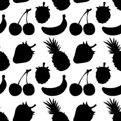 seamless pattern with fruits and berries N10