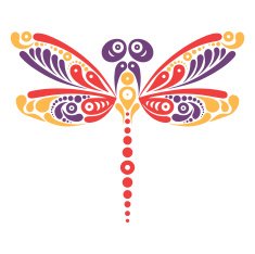 Beautiful dragonfly tattoo N2