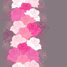 Seamless pattern with flowers roses N9