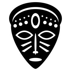 African Masks tribal design N8