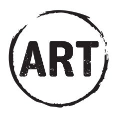 Black vector grunge stamp ART in circle
