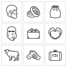 Custom wedding - bride price icons Vector Illustration N2