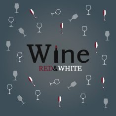 wine glass concept menu design