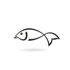 Stylized fish icon