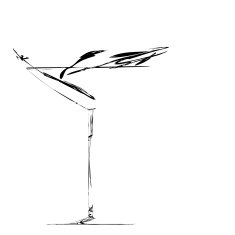 Stylized Wineglass For Fault N4