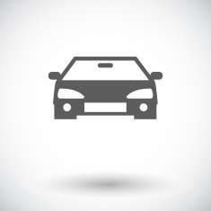 Car flat icon N8