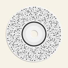 Abstract round musical background