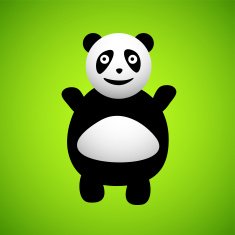 Panda cartoon character N5