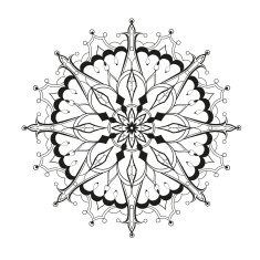 Circular ornament in ethnic style N2