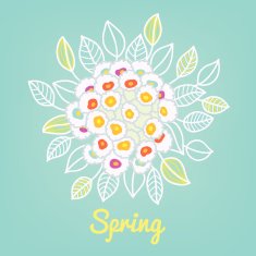 Floral Greeting Card N106