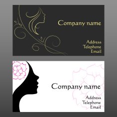 Business card for hairdressers N2