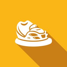 Bumper car icon vector illustration