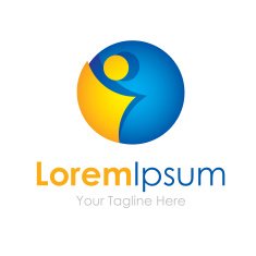 Express your creative ideas simple business icon logo