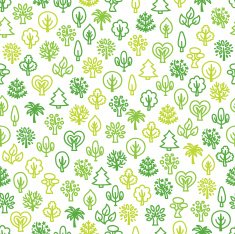 Seamless pattern with trees N18