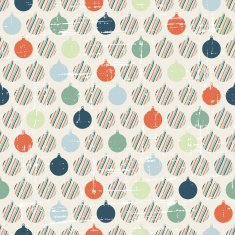 Christmas and Holidays seamless pattern with balls N3