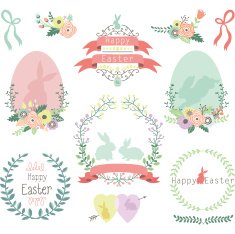 Easter design elements N3