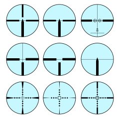 Cross hair and target set