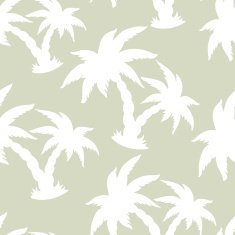 Seamless pattern with silhouettes coconut palm trees N13
