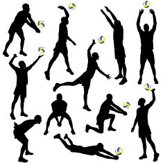 Volleyball Silhouettes N2