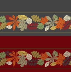 Colorful autumn leaf seamless pattern