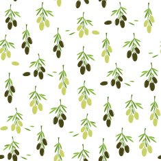 Seamless pattern with Olives