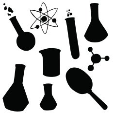 vector silhouette of the scientific elements N2