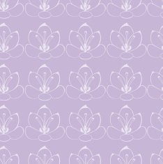 seamless Violet background with white flowers saffron pattern