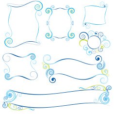 Blue wave frame design