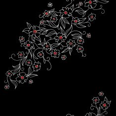 Japan pattern with flowers N2