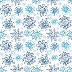 Seamless snowflakes pattern N15