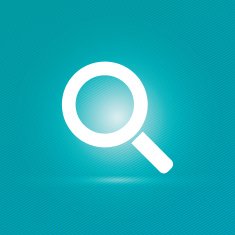Magnifier icon with stripped background