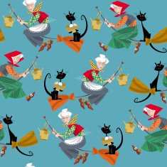 Scandinavian Easter Glad Pask! Seamless background pattern