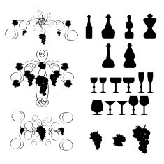 Wine design elements2
