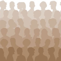 Seamless pattern of people silhouettes N6