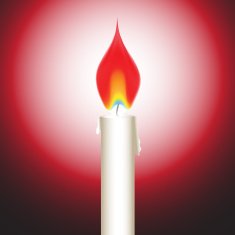 Vector candle flame