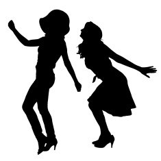 Vector Silhouette Of People N708