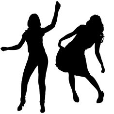 Vector Silhouette Of People N709
